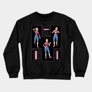 Waiting Girl Crewneck Sweatshirt